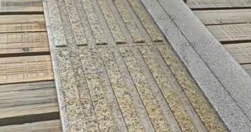 绵阳黄金麻盲道石 盲条