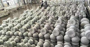 绵阳芝麻白圆球 石球 挡车球