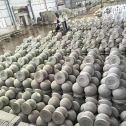绵阳芝麻白圆球 石球 挡车球