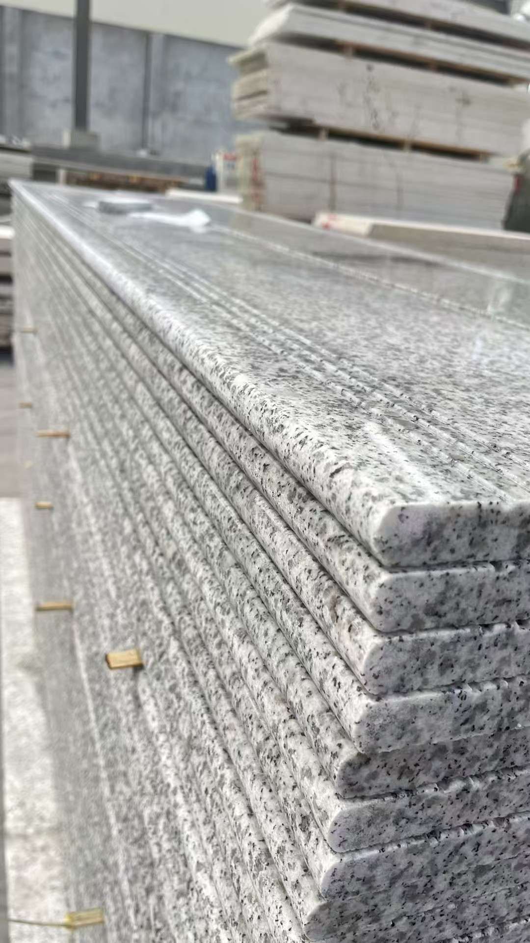 绵阳芝麻白楼梯踏步 花岗岩楼梯板材