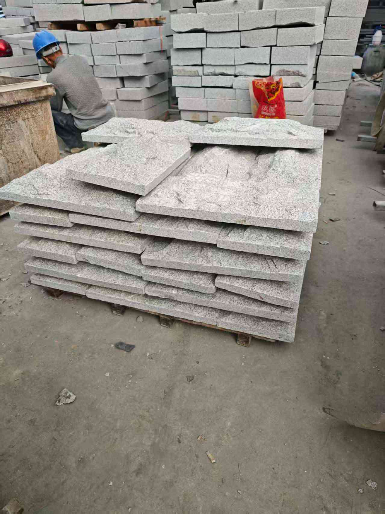 绵阳芝麻白蘑菇石，自然面