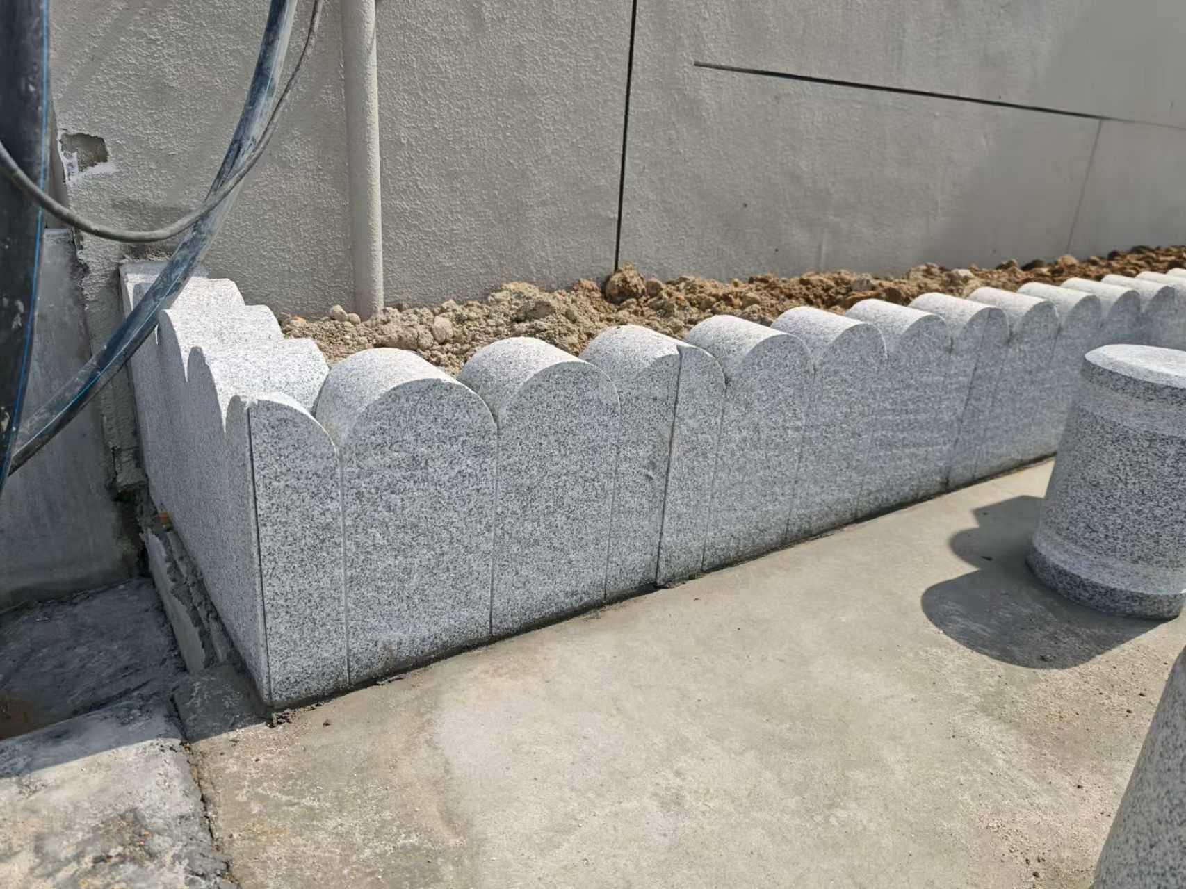 绵阳芝麻白花边石  围边石