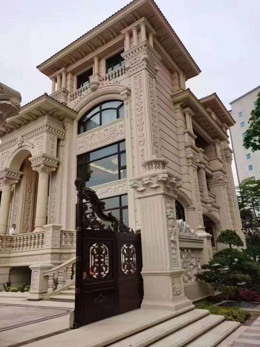 绵阳黄金麻别墅外墙异形定制