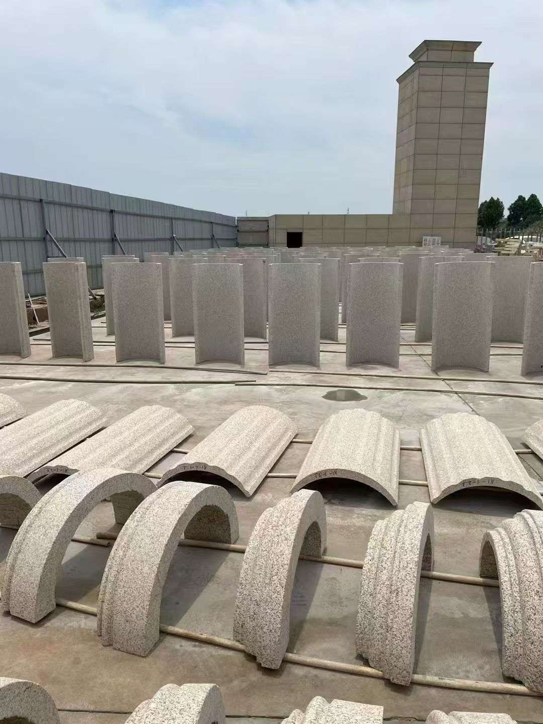 绵阳黄金麻别墅柱皮 异形 线条定制